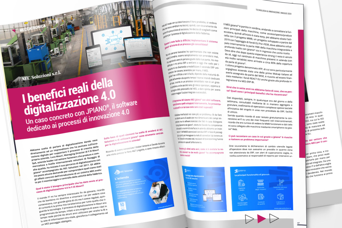 Intervista di Luca Mauri alla rivista &quot;Tecnologia &amp; Innovazione&quot;